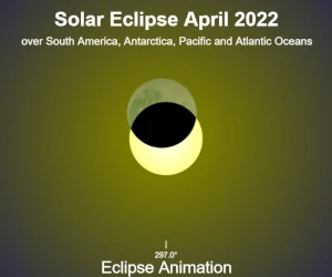 Partial Solar Eclipse - 30/04/2022 Animations